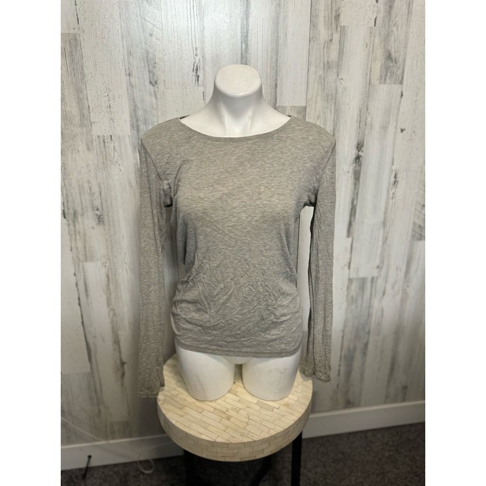 Cynthia rowley gray long sleeve top